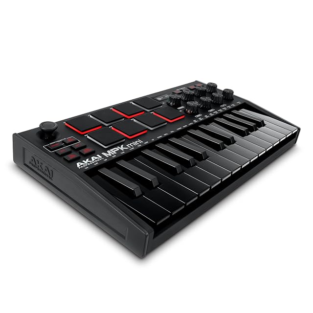 Controller Akai Professional MPK Mini MK3 con pad e manopole