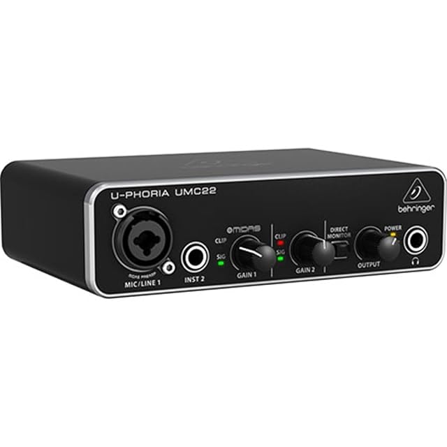 Scheda audio USB compatta Behringer UMC22 con due ingressi