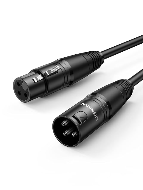 Cavo microfonico XLR a tre poli UGREEN da 3 m